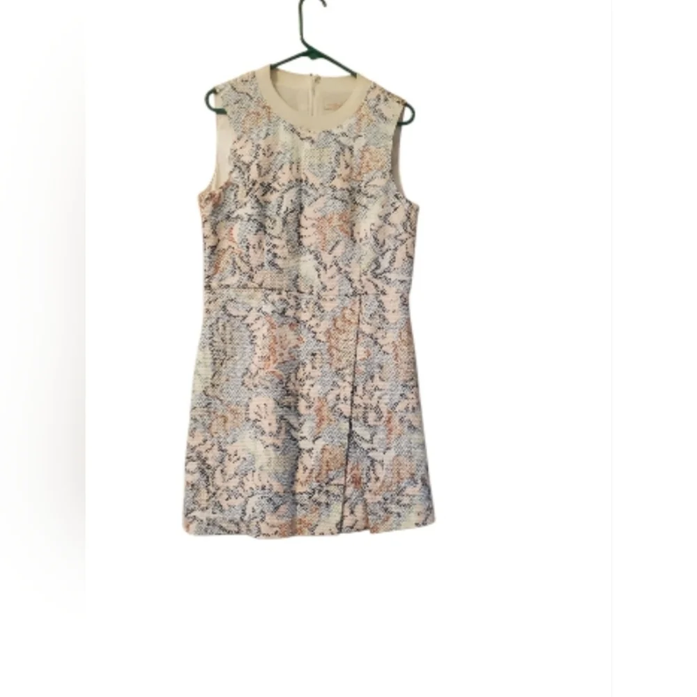 Tory Burch Dahlia Ivory Stretch Jacquard Dress, NWT, Size 12